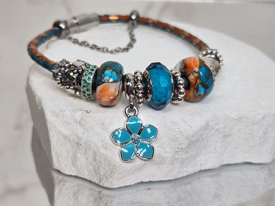 Spiny Oyster Copper Turquoise (Size 7.5")