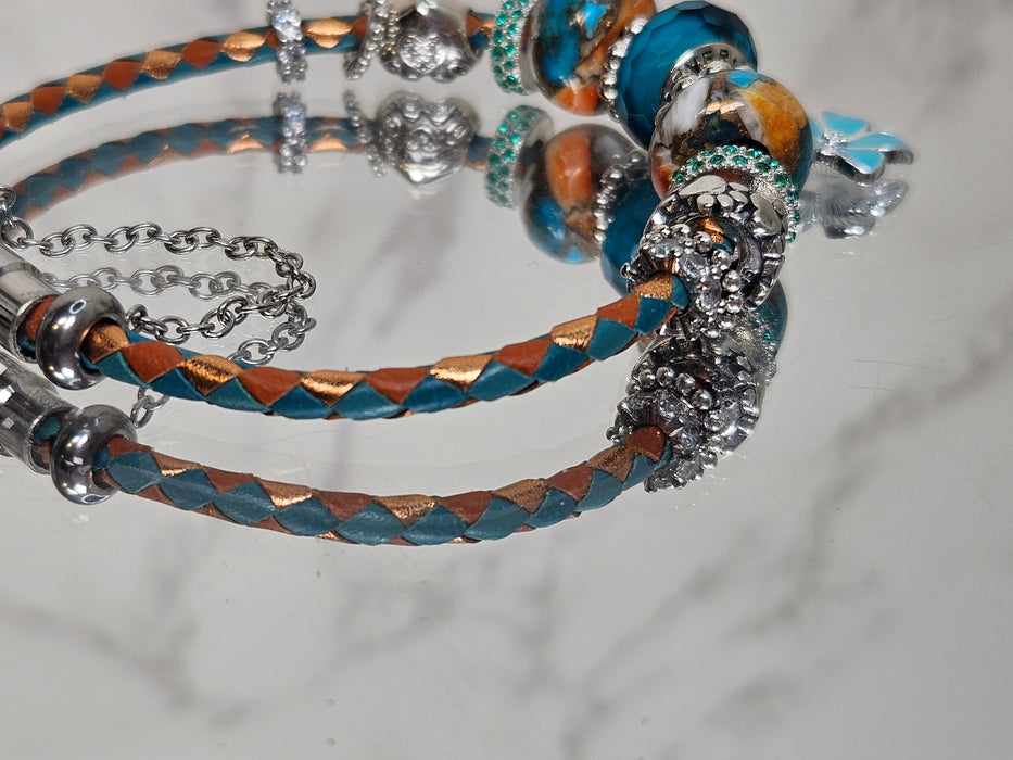 Spiny Oyster Copper Turquoise (Size 7.5")