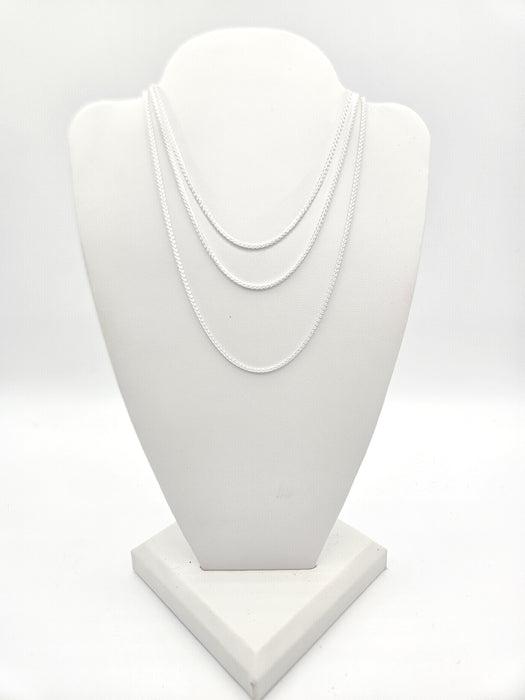 Sterling Silver Round Wheat Chain